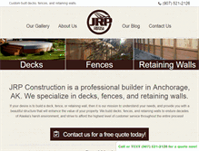 Tablet Screenshot of anchoragedeckandfence.com